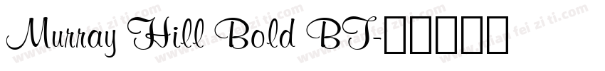 Murray Hill Bold BT字体转换
